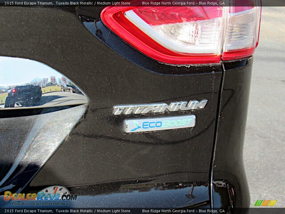 2015 Ford Escape Titanium Tuxedo Black Metallic / Medium Light Stone Photo #26