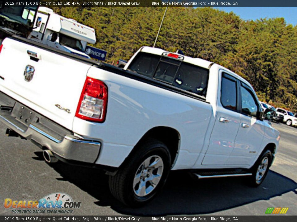 2019 Ram 1500 Big Horn Quad Cab 4x4 Bright White / Black/Diesel Gray Photo #30