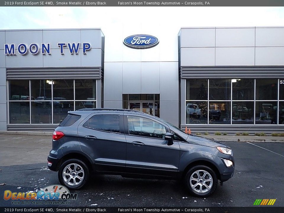 2019 Ford EcoSport SE 4WD Smoke Metallic / Ebony Black Photo #1