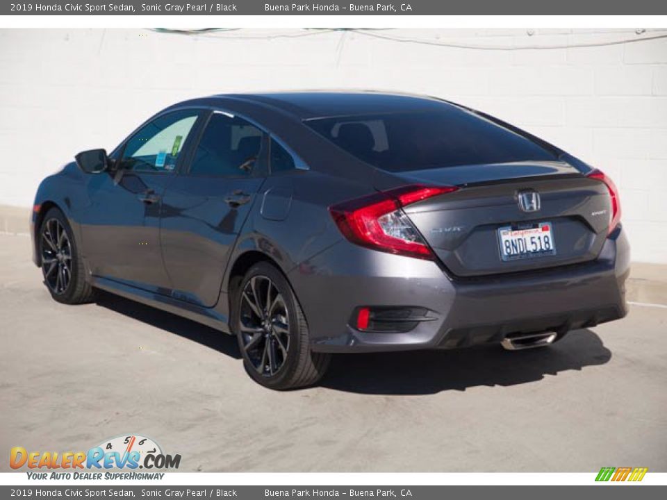 2019 Honda Civic Sport Sedan Sonic Gray Pearl / Black Photo #2