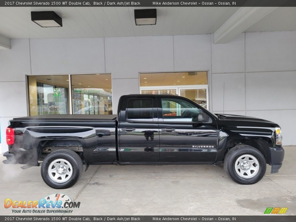 Black 2017 Chevrolet Silverado 1500 WT Double Cab Photo #3