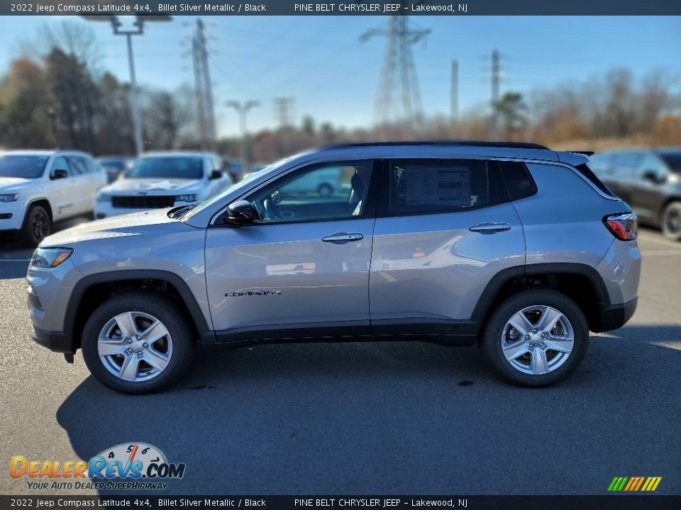 2022 Jeep Compass Latitude 4x4 Billet Silver Metallic / Black Photo #3