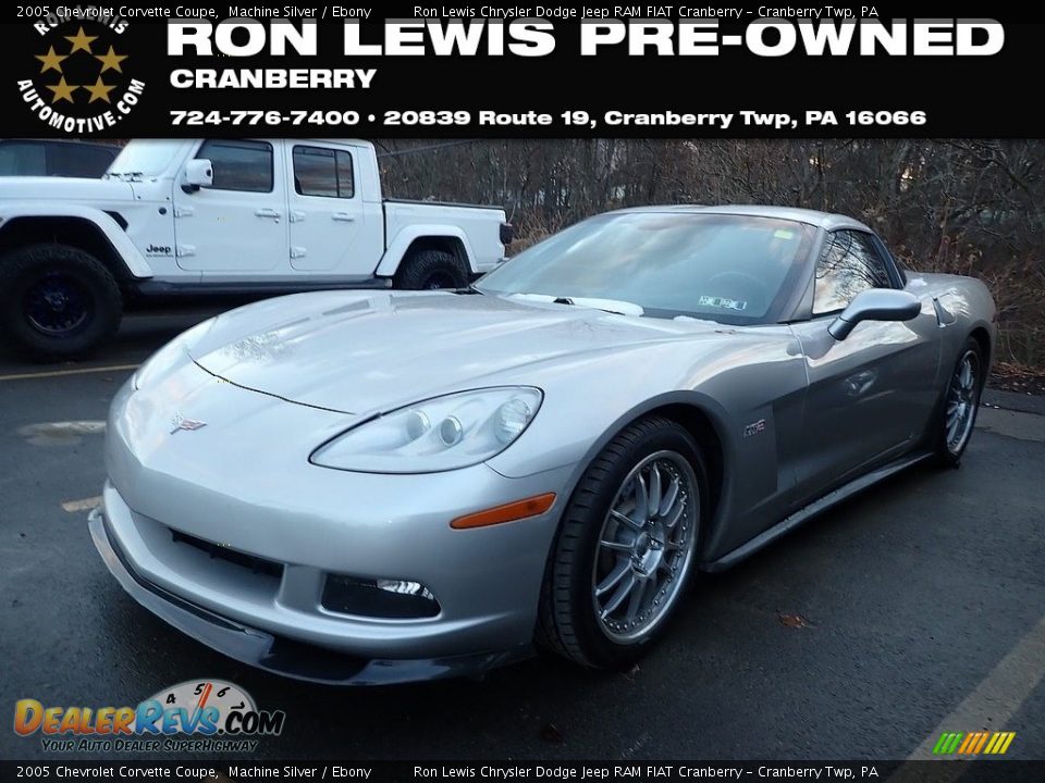 2005 Chevrolet Corvette Coupe Machine Silver / Ebony Photo #1