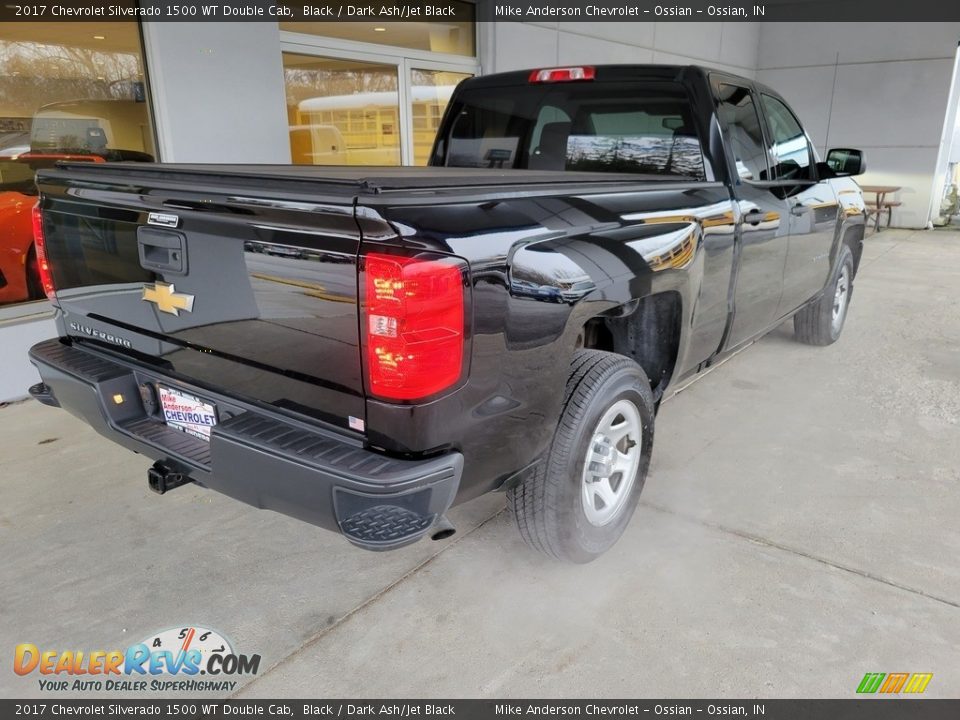 2017 Chevrolet Silverado 1500 WT Double Cab Black / Dark Ash/Jet Black Photo #4