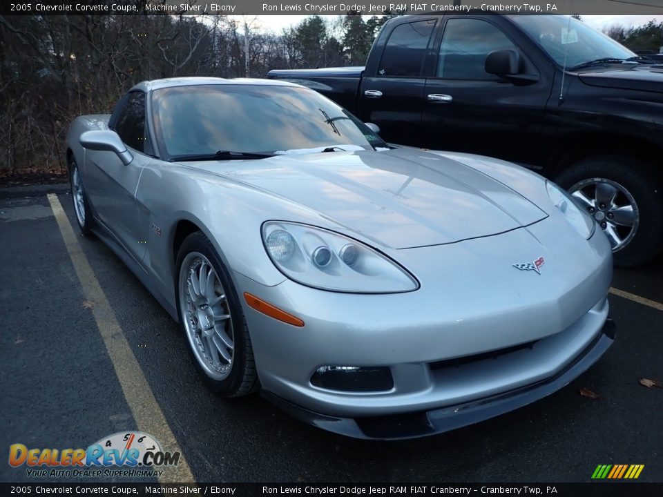 2005 Chevrolet Corvette Coupe Machine Silver / Ebony Photo #2