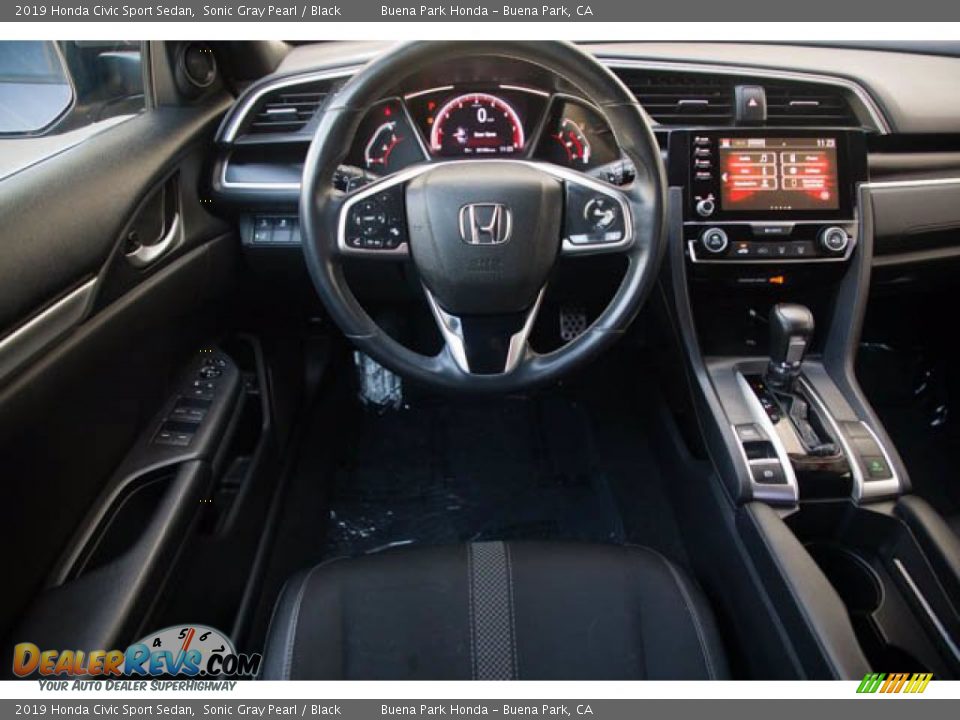 2019 Honda Civic Sport Sedan Sonic Gray Pearl / Black Photo #5