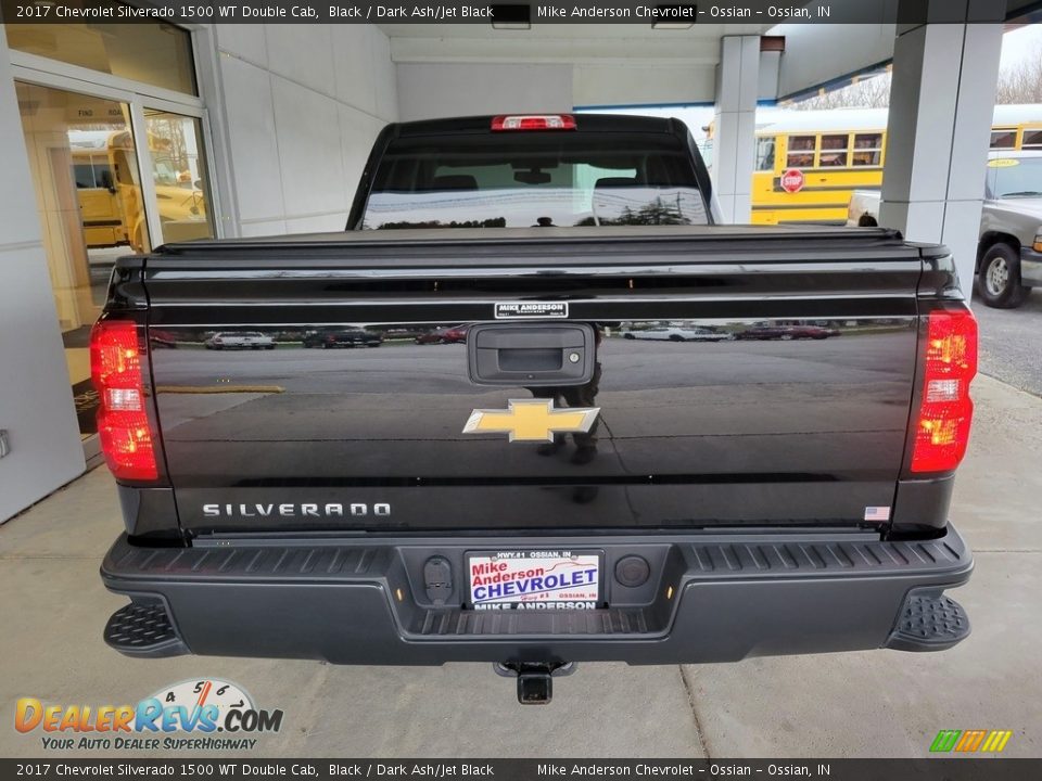 2017 Chevrolet Silverado 1500 WT Double Cab Black / Dark Ash/Jet Black Photo #5