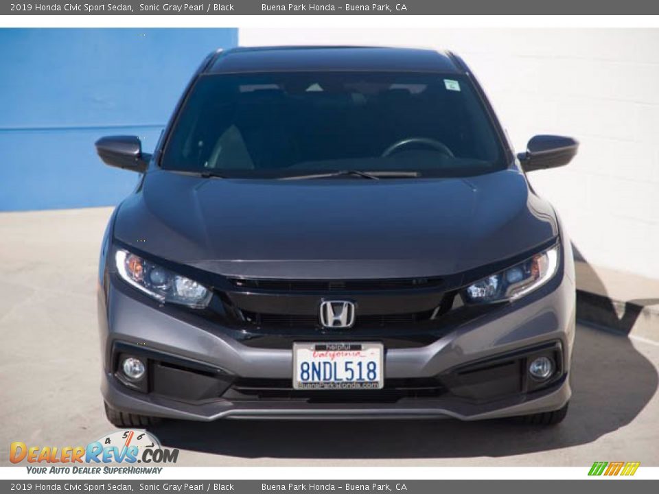 2019 Honda Civic Sport Sedan Sonic Gray Pearl / Black Photo #7