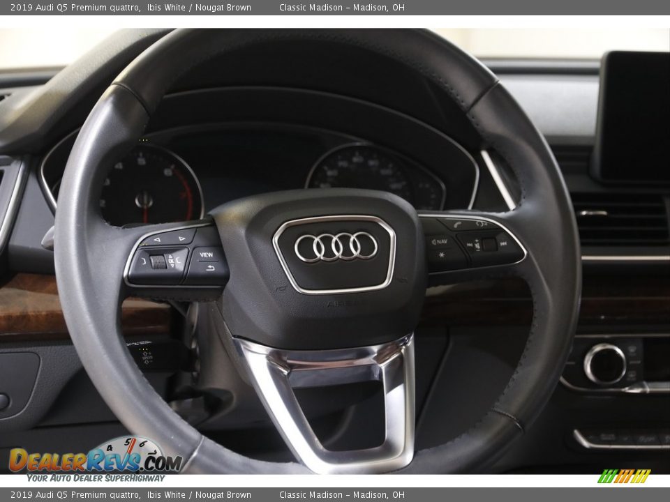 2019 Audi Q5 Premium quattro Ibis White / Nougat Brown Photo #7