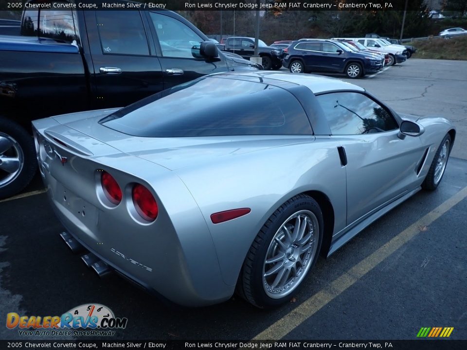2005 Chevrolet Corvette Coupe Machine Silver / Ebony Photo #4