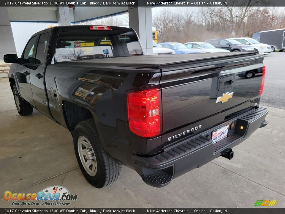 2017 Chevrolet Silverado 1500 WT Double Cab Black / Dark Ash/Jet Black Photo #7