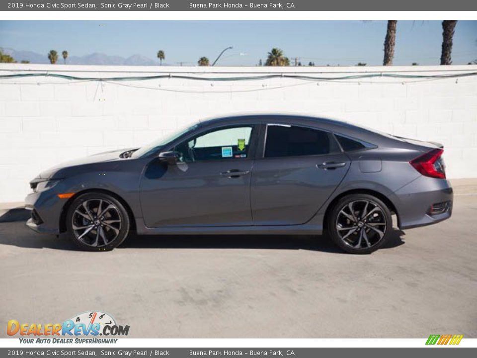 2019 Honda Civic Sport Sedan Sonic Gray Pearl / Black Photo #8