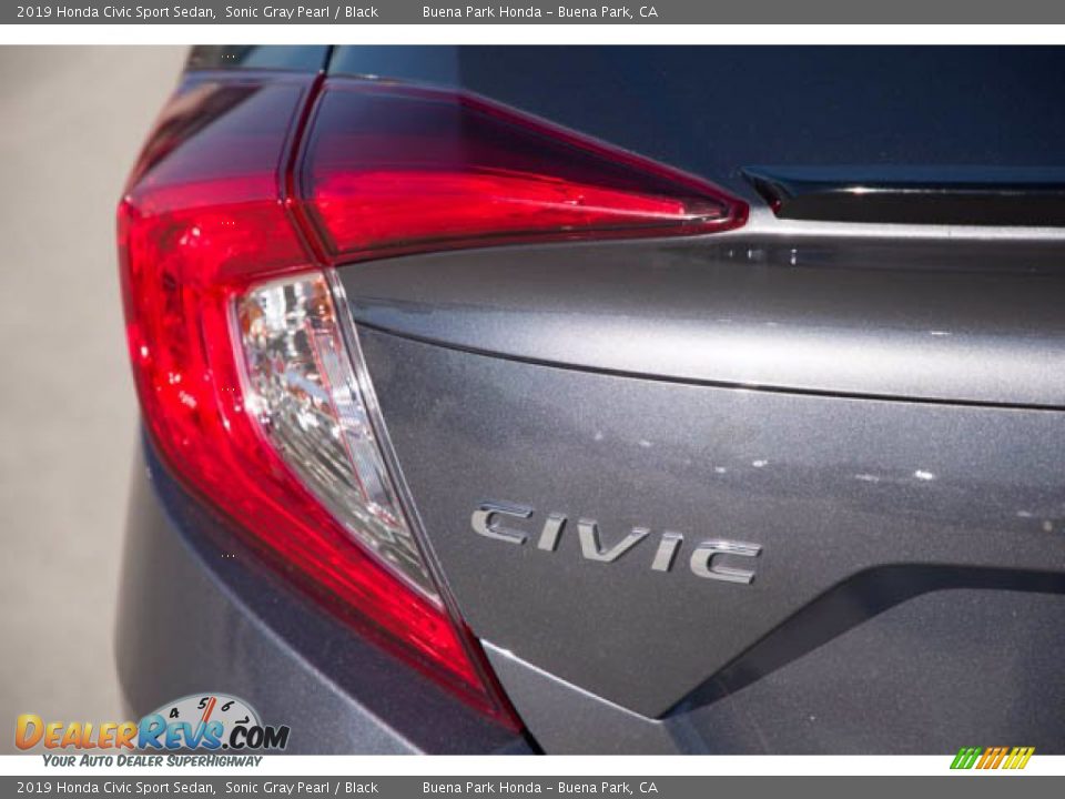 2019 Honda Civic Sport Sedan Sonic Gray Pearl / Black Photo #10