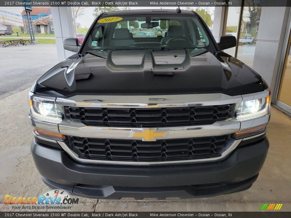 2017 Chevrolet Silverado 1500 WT Double Cab Black / Dark Ash/Jet Black Photo #9