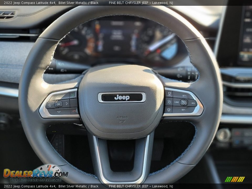 2022 Jeep Compass Latitude 4x4 Billet Silver Metallic / Black Photo #10