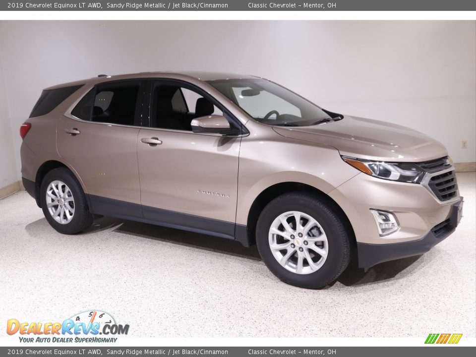 2019 Chevrolet Equinox LT AWD Sandy Ridge Metallic / Jet Black/Cinnamon Photo #1