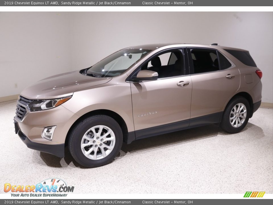 2019 Chevrolet Equinox LT AWD Sandy Ridge Metallic / Jet Black/Cinnamon Photo #3