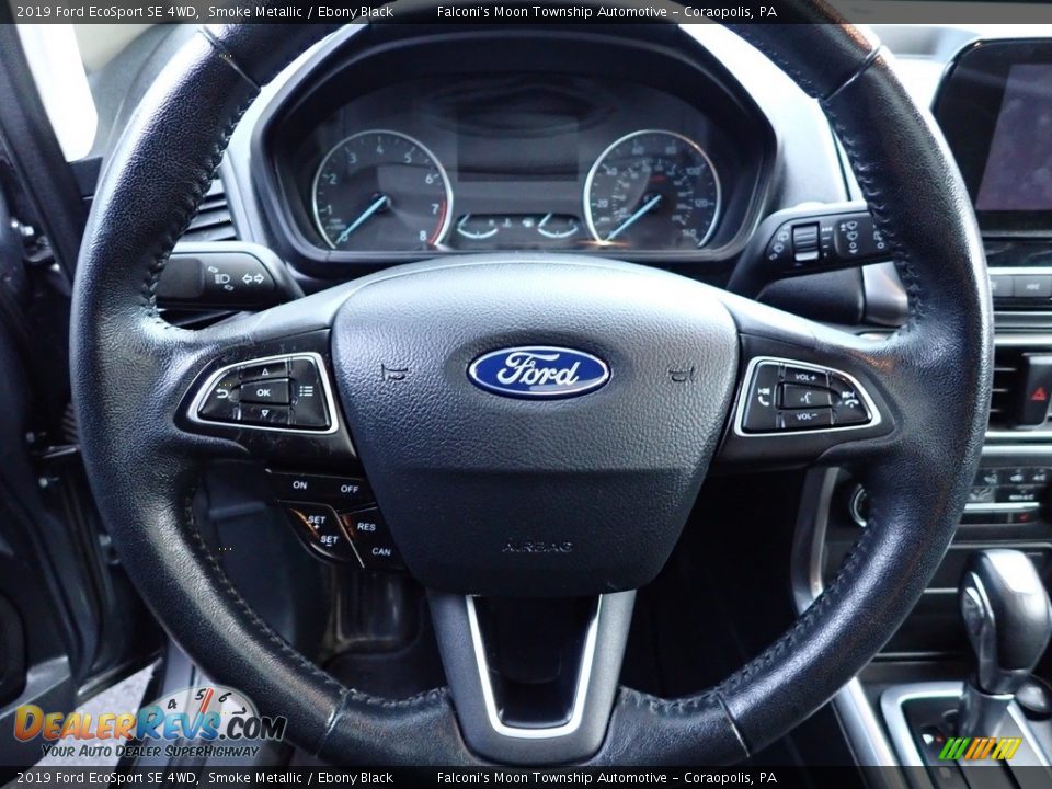 2019 Ford EcoSport SE 4WD Smoke Metallic / Ebony Black Photo #21