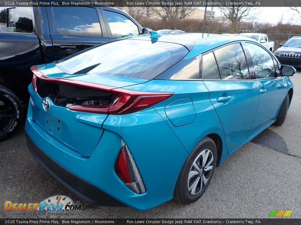 2018 Toyota Prius Prime Plus Blue Magnetism / Moonstone Photo #3