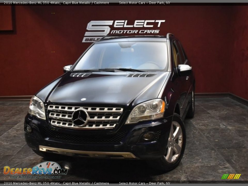 2010 Mercedes-Benz ML 350 4Matic Capri Blue Metallic / Cashmere Photo #1