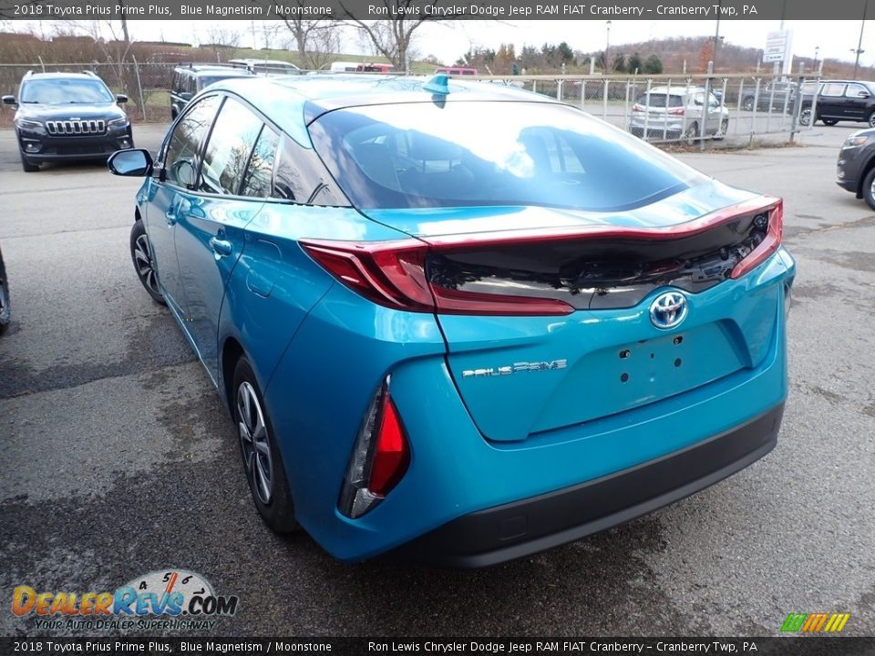 2018 Toyota Prius Prime Plus Blue Magnetism / Moonstone Photo #4