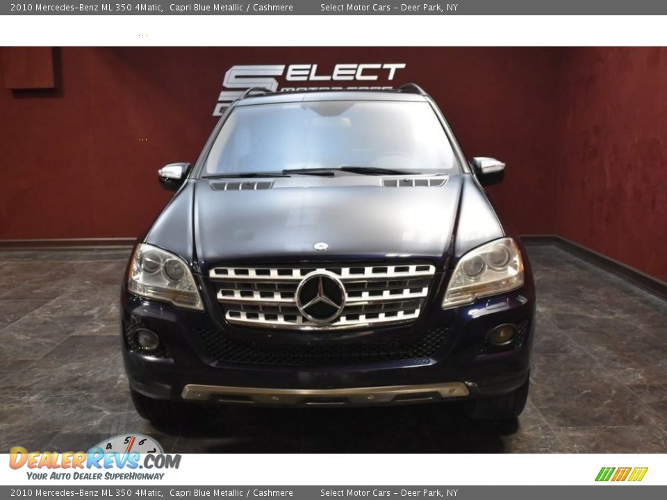 2010 Mercedes-Benz ML 350 4Matic Capri Blue Metallic / Cashmere Photo #2