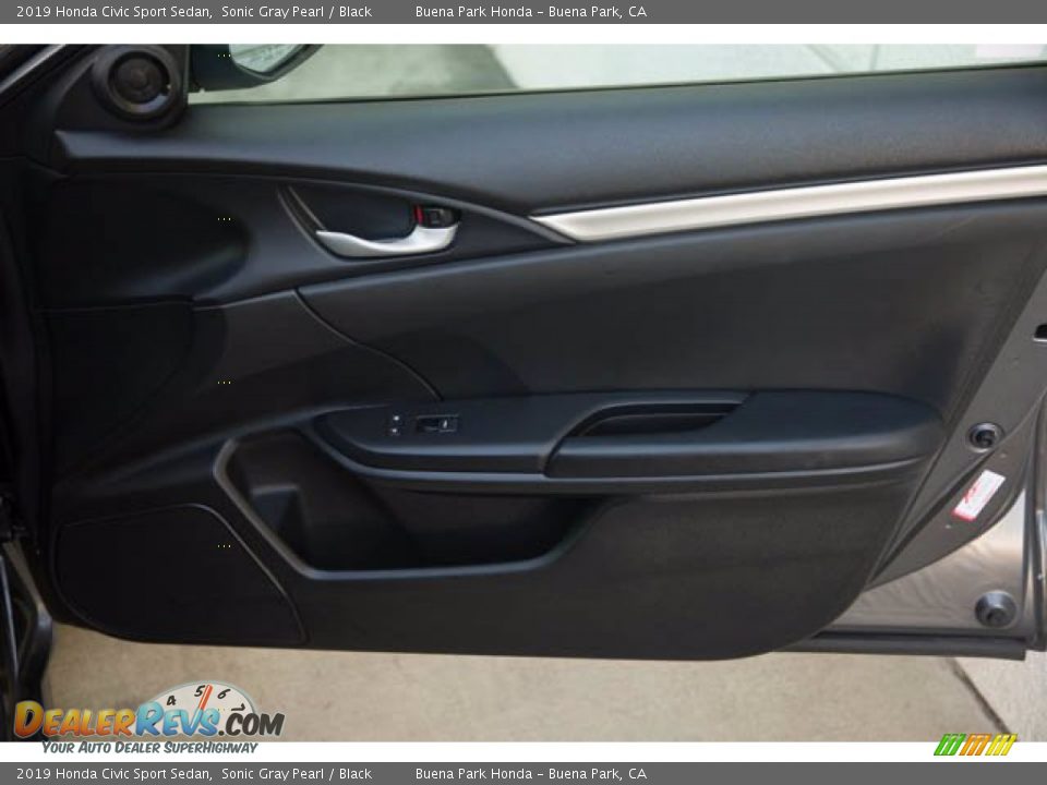 2019 Honda Civic Sport Sedan Sonic Gray Pearl / Black Photo #31