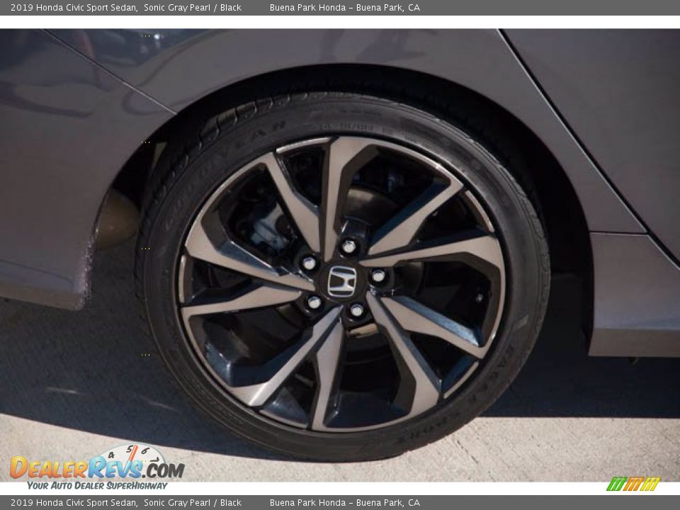 2019 Honda Civic Sport Sedan Sonic Gray Pearl / Black Photo #33