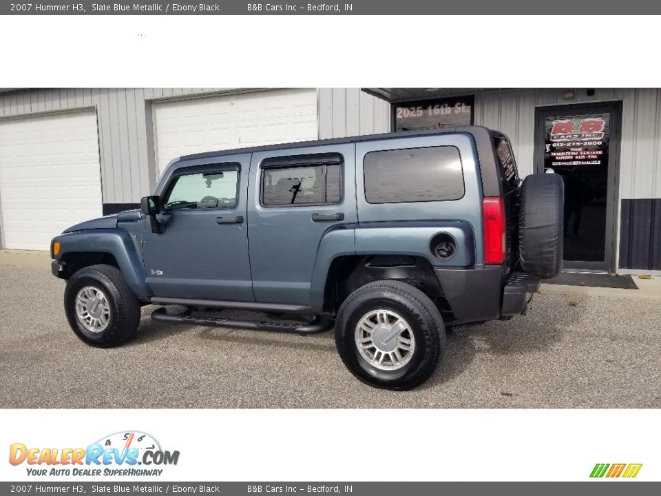 2007 Hummer H3 Slate Blue Metallic / Ebony Black Photo #5