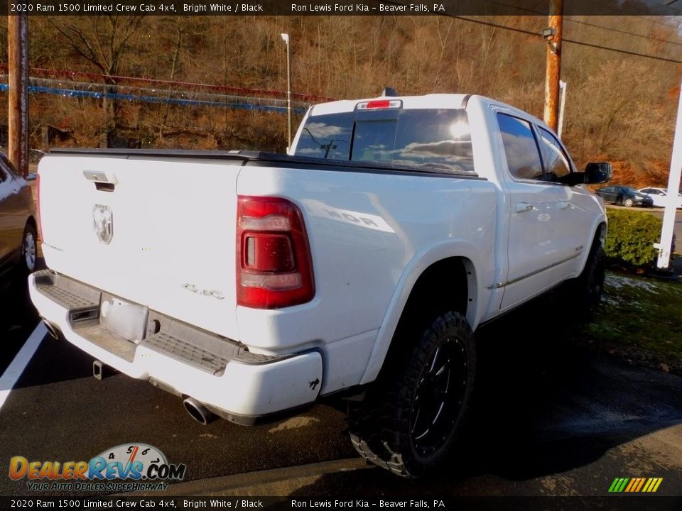 2020 Ram 1500 Limited Crew Cab 4x4 Bright White / Black Photo #2