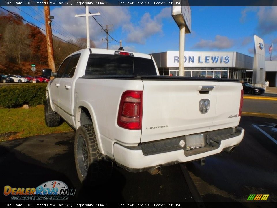 2020 Ram 1500 Limited Crew Cab 4x4 Bright White / Black Photo #3