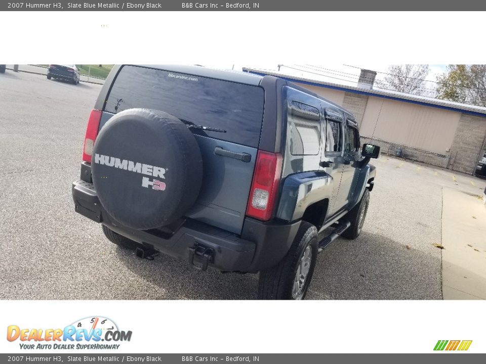 2007 Hummer H3 Slate Blue Metallic / Ebony Black Photo #8