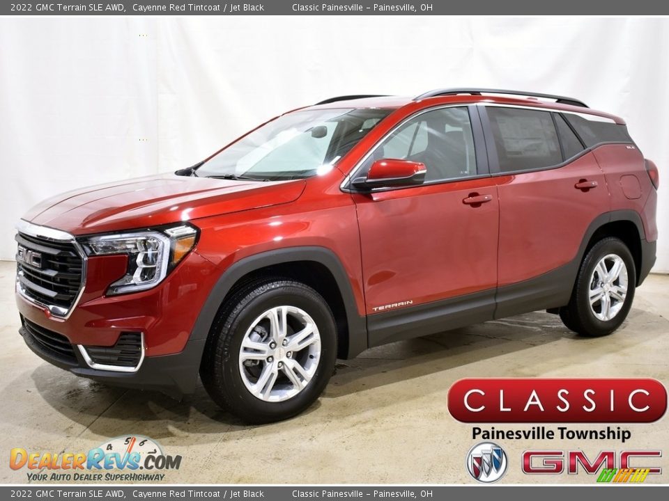 2022 GMC Terrain SLE AWD Cayenne Red Tintcoat / Jet Black Photo #1