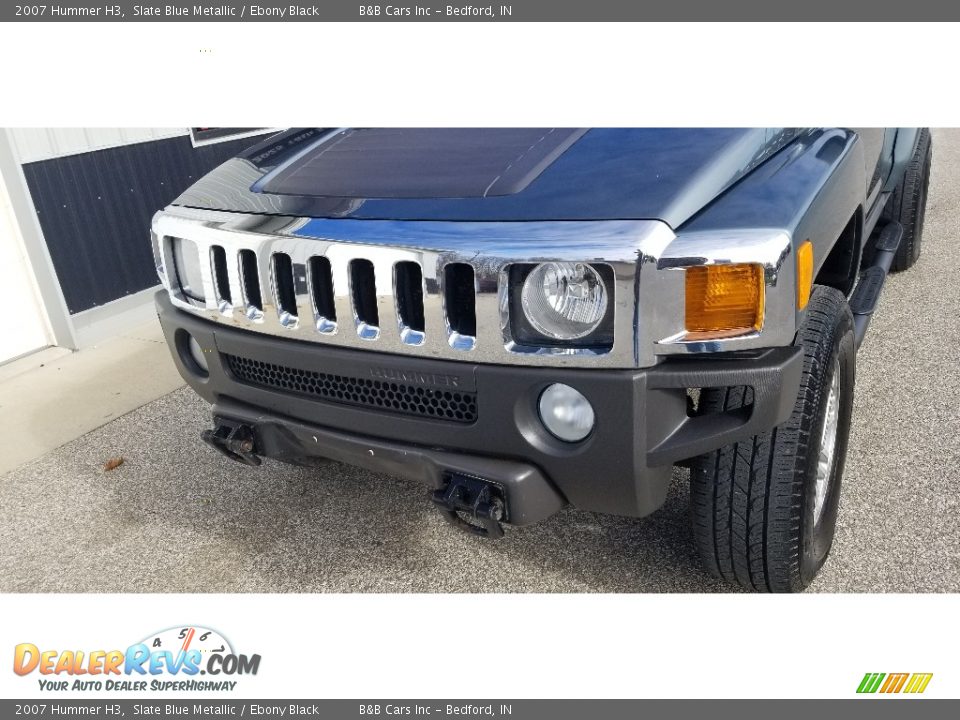 2007 Hummer H3 Slate Blue Metallic / Ebony Black Photo #11