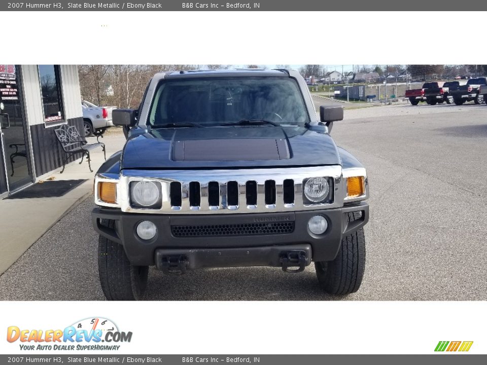 2007 Hummer H3 Slate Blue Metallic / Ebony Black Photo #20