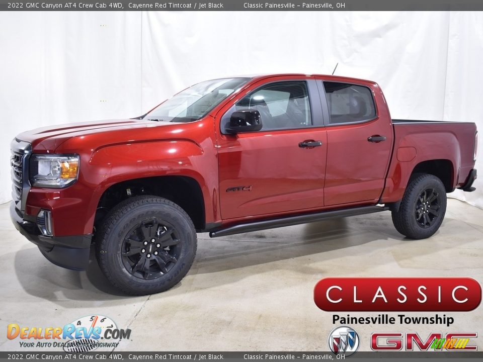 2022 GMC Canyon AT4 Crew Cab 4WD Cayenne Red Tintcoat / Jet Black Photo #1