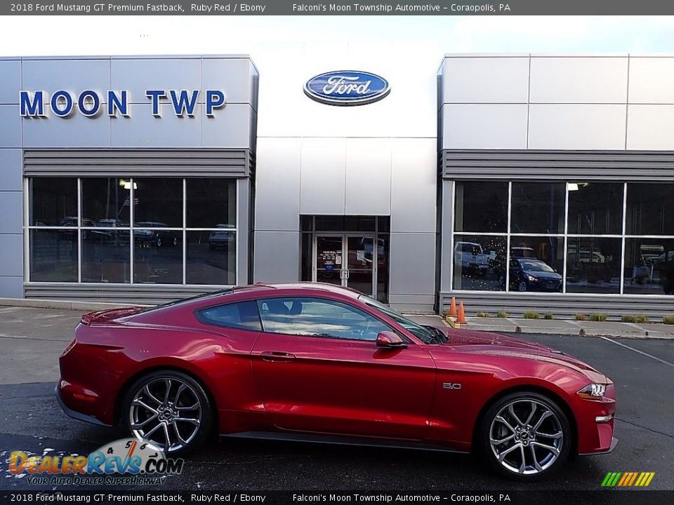 2018 Ford Mustang GT Premium Fastback Ruby Red / Ebony Photo #1