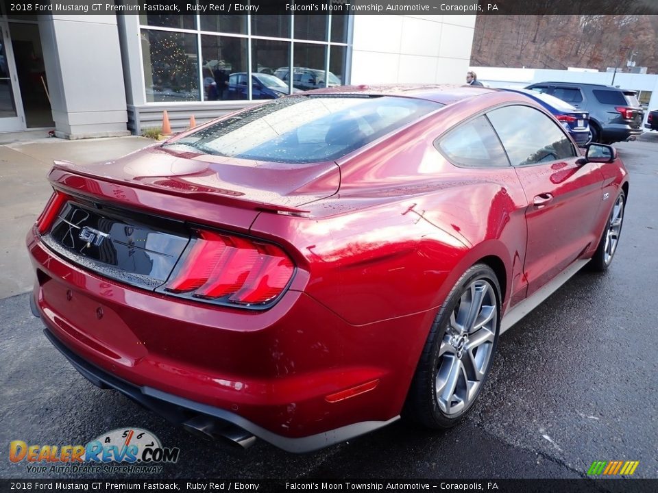 2018 Ford Mustang GT Premium Fastback Ruby Red / Ebony Photo #2