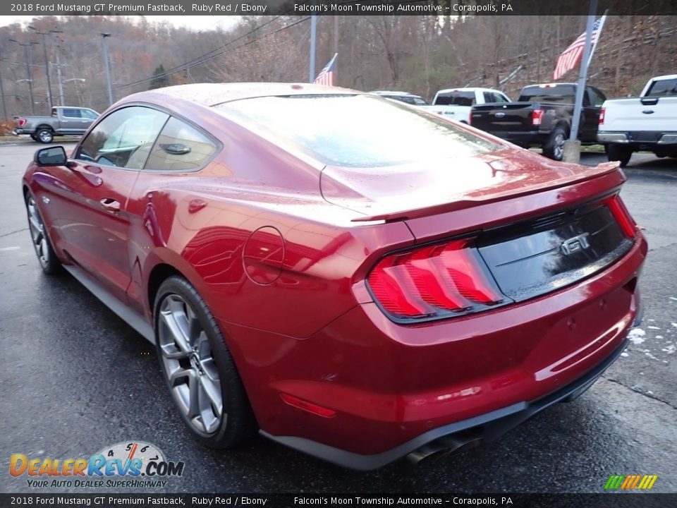 2018 Ford Mustang GT Premium Fastback Ruby Red / Ebony Photo #4