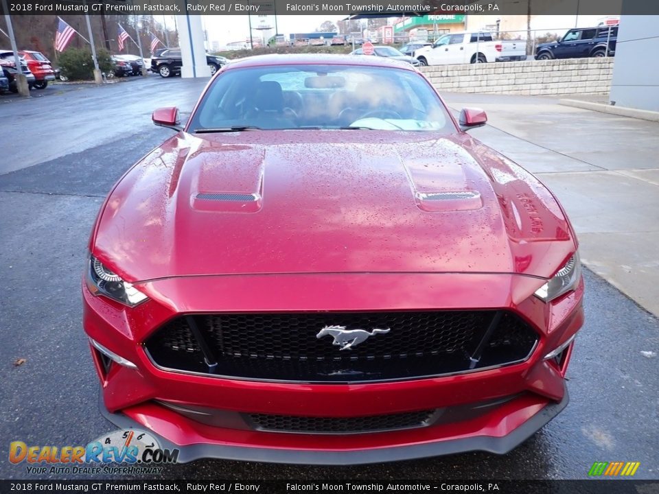 2018 Ford Mustang GT Premium Fastback Ruby Red / Ebony Photo #7
