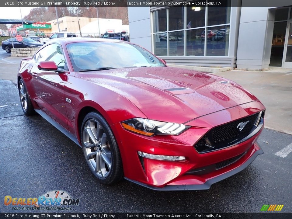 2018 Ford Mustang GT Premium Fastback Ruby Red / Ebony Photo #8