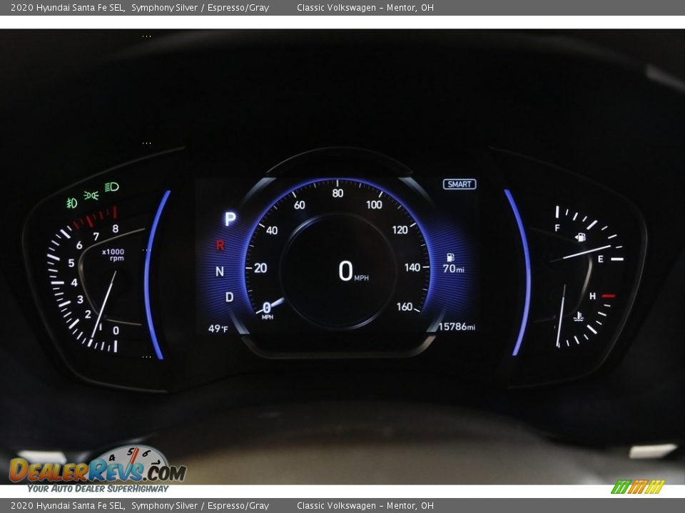 2020 Hyundai Santa Fe SEL Symphony Silver / Espresso/Gray Photo #8