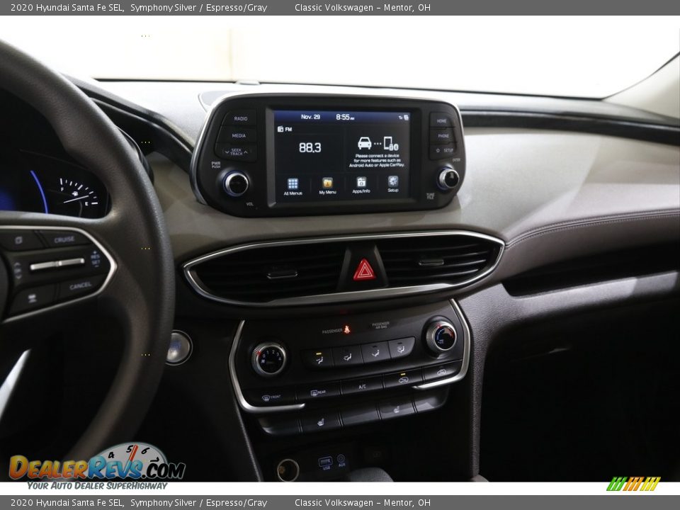 2020 Hyundai Santa Fe SEL Symphony Silver / Espresso/Gray Photo #9