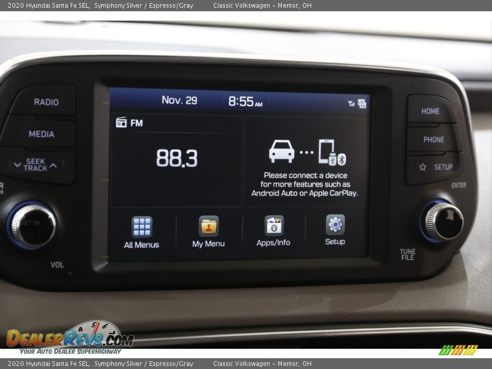 2020 Hyundai Santa Fe SEL Symphony Silver / Espresso/Gray Photo #10