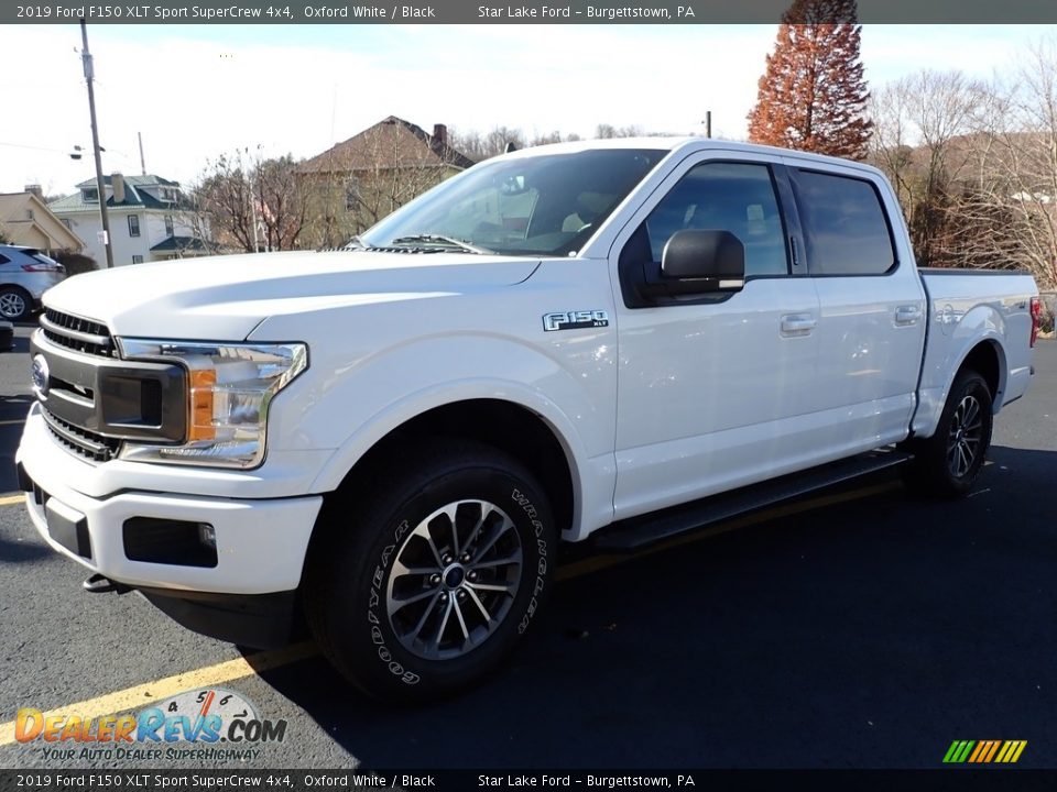 2019 Ford F150 XLT Sport SuperCrew 4x4 Oxford White / Black Photo #1