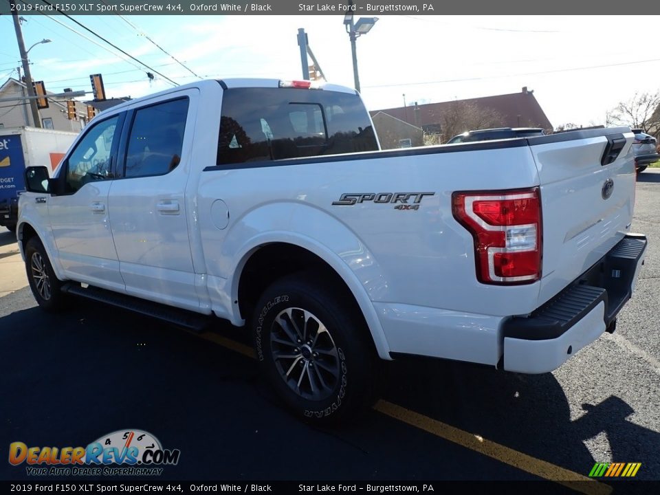 2019 Ford F150 XLT Sport SuperCrew 4x4 Oxford White / Black Photo #2