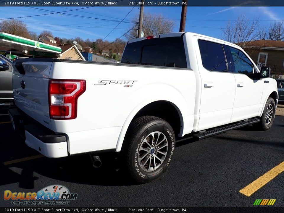 2019 Ford F150 XLT Sport SuperCrew 4x4 Oxford White / Black Photo #3