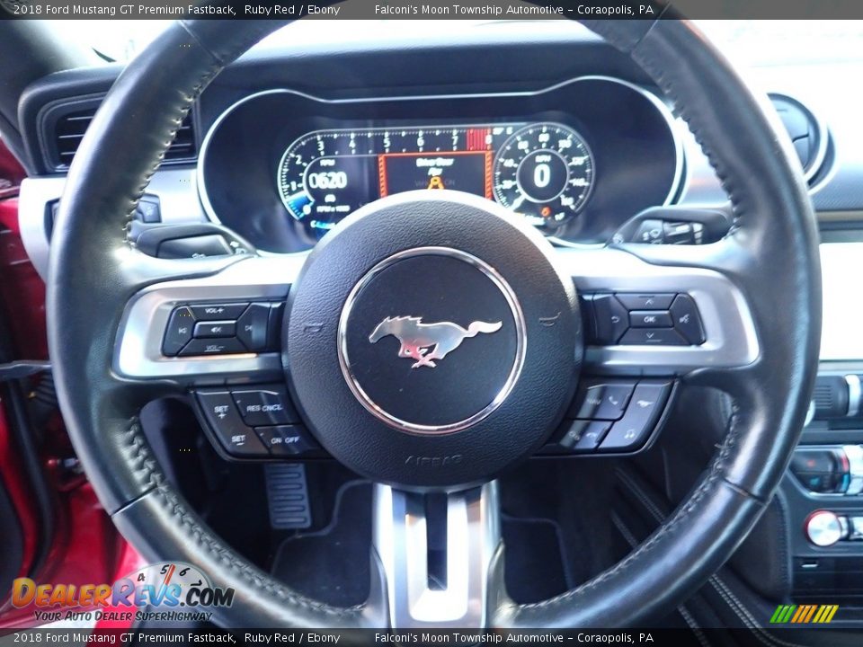 2018 Ford Mustang GT Premium Fastback Steering Wheel Photo #23