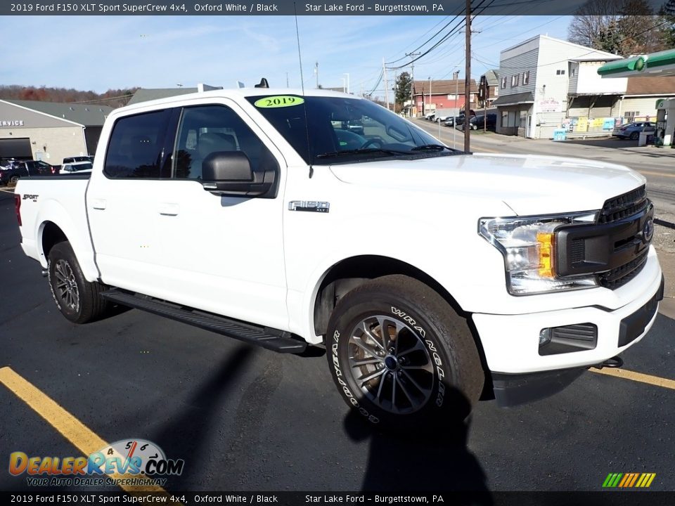 2019 Ford F150 XLT Sport SuperCrew 4x4 Oxford White / Black Photo #4