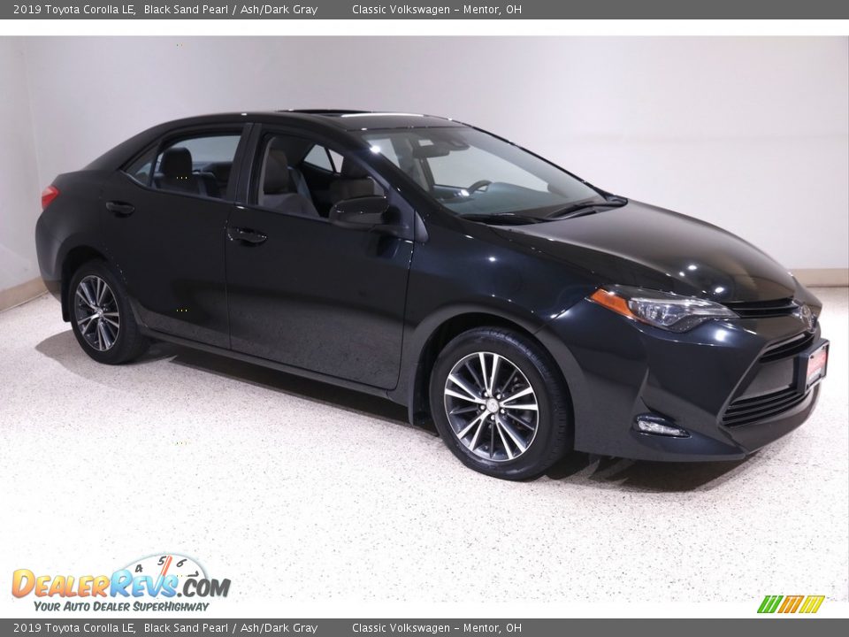 2019 Toyota Corolla LE Black Sand Pearl / Ash/Dark Gray Photo #1
